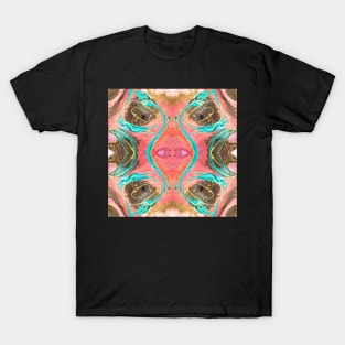 Fluid painting snake lair kaleidoscope T-Shirt